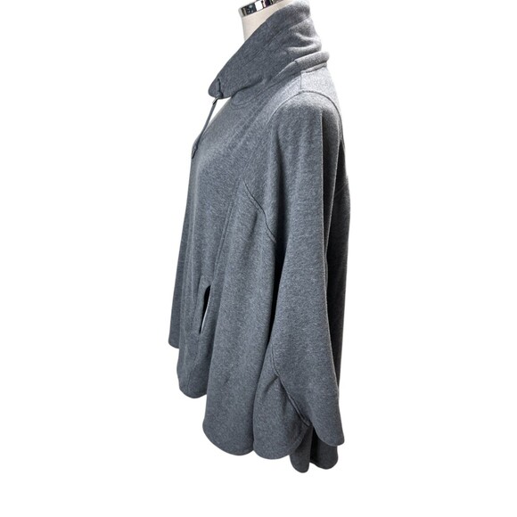 Ugg Poncho Women's Size Medium Gray Long Sleeve Turtleneck - Picture 3 of 7